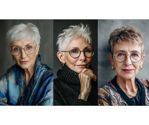Hairstyles For Over 80 With Glasses