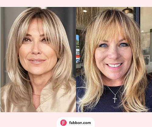 Medium length Layered Hairstyles For Women Over 50