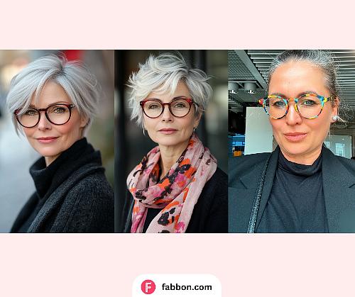 Colored Glasses For Gray Hair