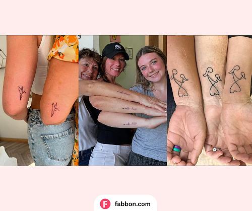 best Small Mother Daughter Tattoos