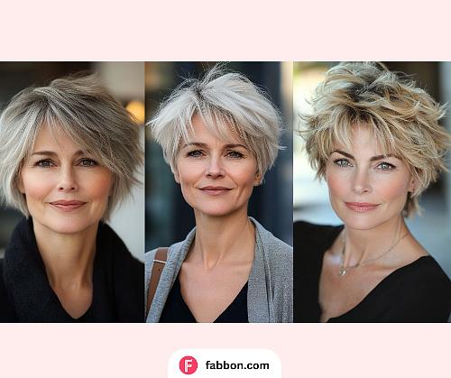 Pixie Shag Hairstyles For Older Women