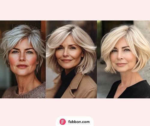 Layered Bob haircuts for women over 50