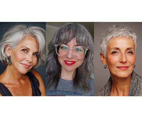 Hairstyles For Women Over 50 With Gray Hair