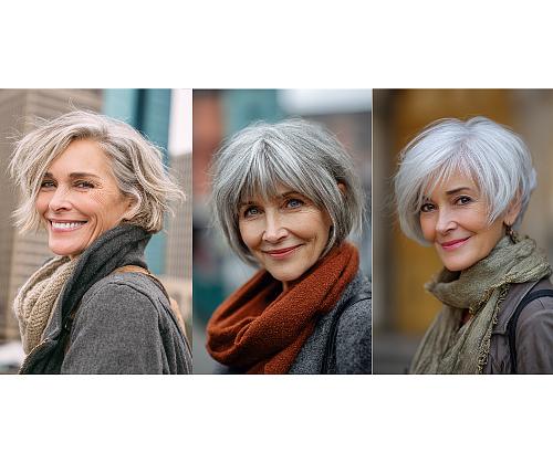 Latest Gray bob hairstyles
