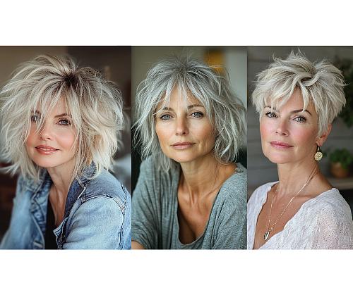 Most Popular Messy Short Haircuts For Older Women