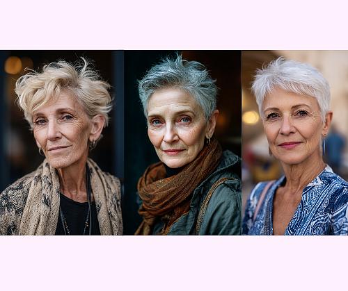 Pixie hairstyles for women over 70