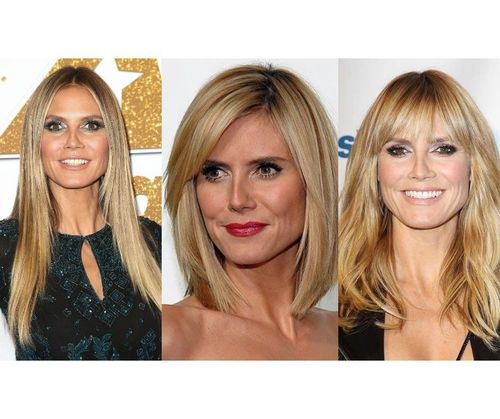 Heidi Klum hairstyles