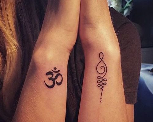 Symbol tattoo Meditation balance Unity Line tattoo Black and grey  Arthouse7  Balance tattoo Line tattoos Unity tattoo