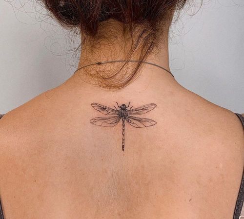 Tiny Dragonfly Tattoo kimdottattoo Theres a lot to love about dragonfly  tattoos They work as a mini   Dragonfly tattoo design Dragonfly tattoo  Klimt tattoo