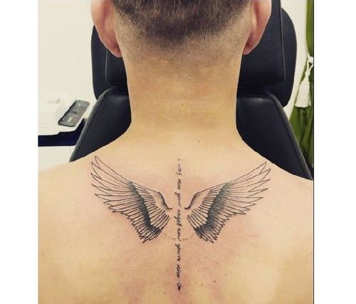 20 Cool Angel Wing Tattoos for Men in 2023  The Trend Spotter