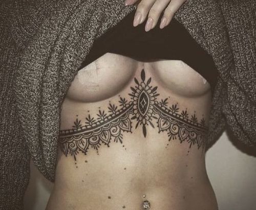 75+ Stunning Underboob Tattoo Designs For Women - 2023