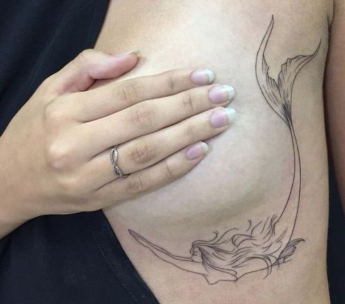 Side Boob Tattoo - Etsy