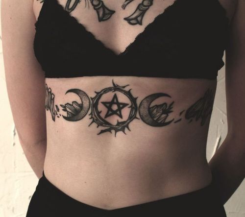 Stunning Underboob Tattoo Designs For Women Fabbon