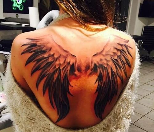 Simple wings tattoo  Best Tattoo Ideas For Men  Women