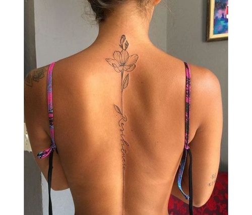 35 Best Back Tattoo Designs  Images For Girls  Heart Bows  Makeup