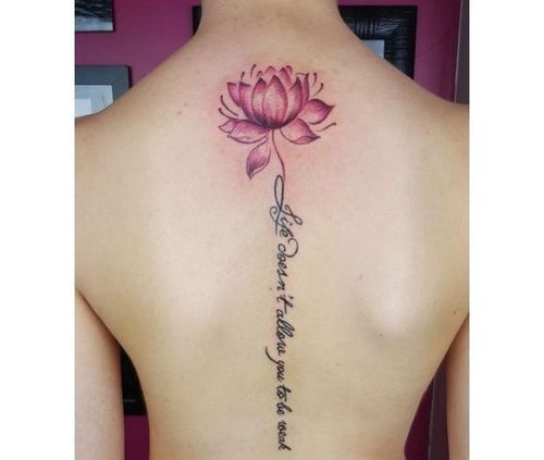 Flower Tattoo On Lower Back  Tattoo Designs Tattoo Pictures