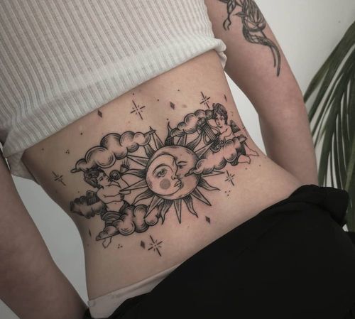 18 Most Stunning Sun and Moon Temporary Tattoos  Gumtoo