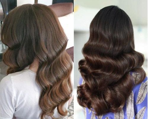 Hollywood glam waves