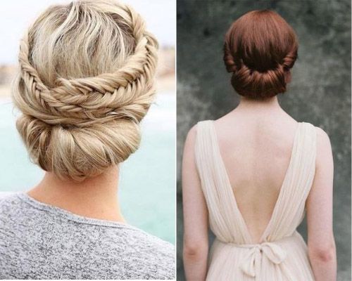 Rolled chignon