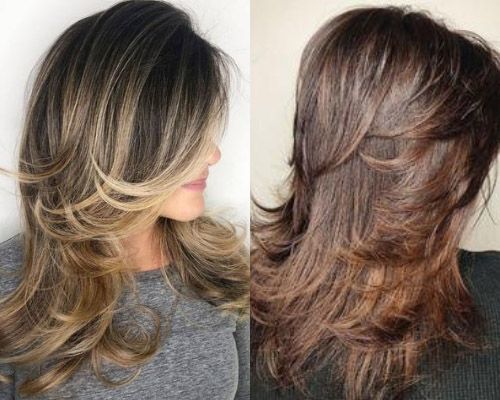 layered haircuts for long hair and round face