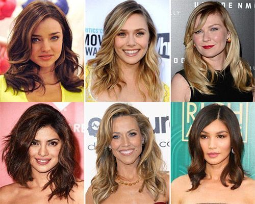 Celebrities with medium hairstyles