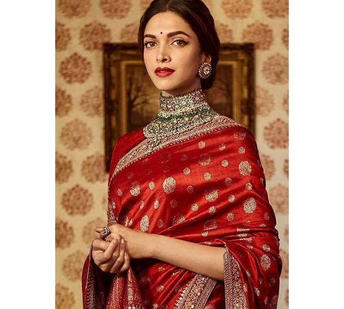 Deepika Padukone wedding look saree for Woman's