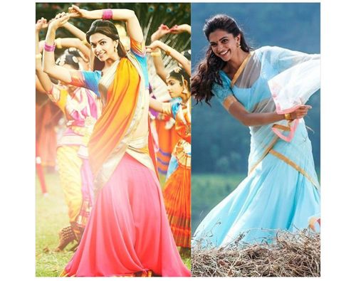 Bollywood replica deepika padukone chennai express saree - Bikaw - 195338