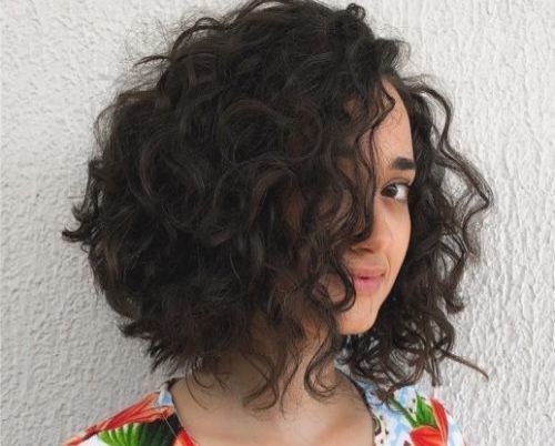 20 Romantic Curly Bob haircuts : Brown Bob Beauty