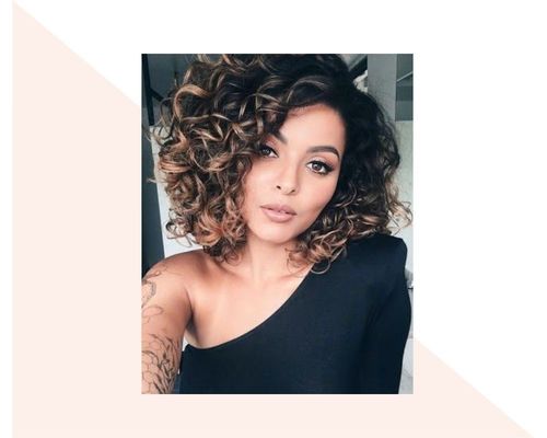 Short Curly Ombre