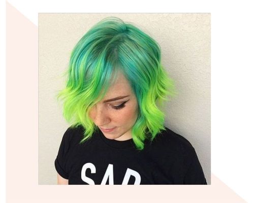 Short Green Ombre