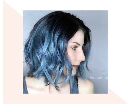 Short Metallic Ombre