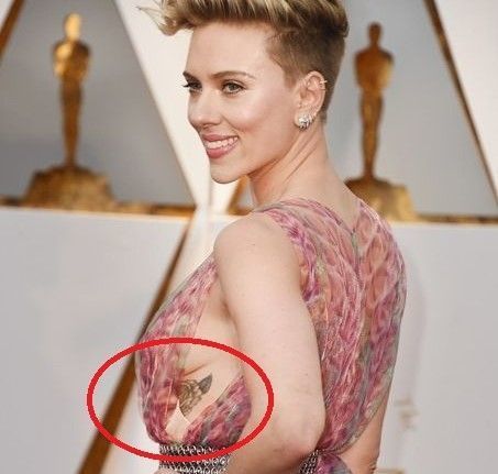 Los 8 tatuajes de Scarlett Johansson con significados