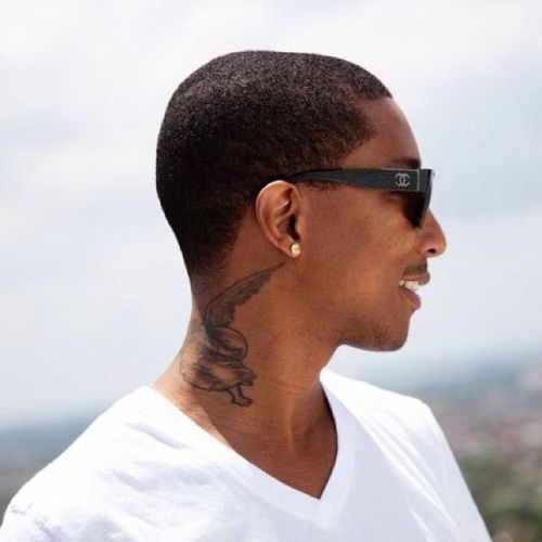 pharrell  Neck tattoo Neck tattoo for guys Pharrell williams