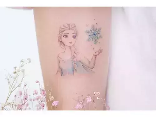 Disney Flower Linework Blackwork Orlando inspired tattoo by Orlando  Tattoo Artist  Stephanie James