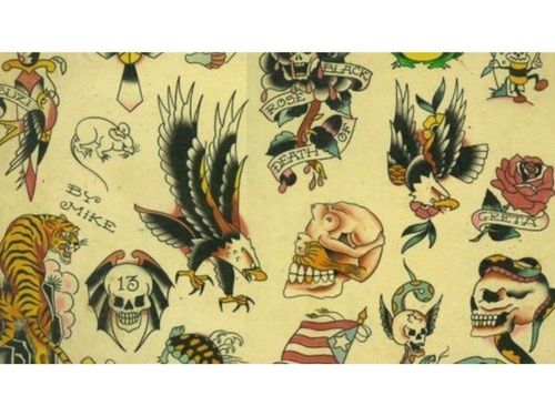 Buy 11 X 14 American Traditional Tattoo Flash Sheet American Online in  India  Etsy