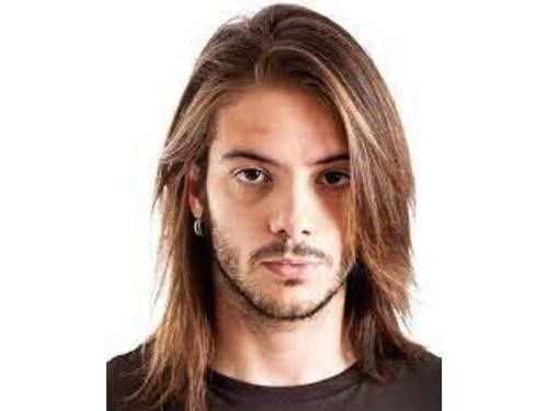 long hairstyles for men with straight hair