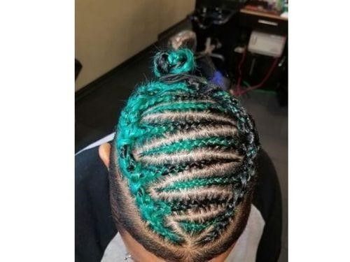 colored-braids-hairdo