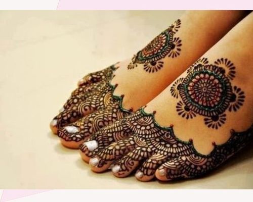 Colorful Marriage Mehndi Design