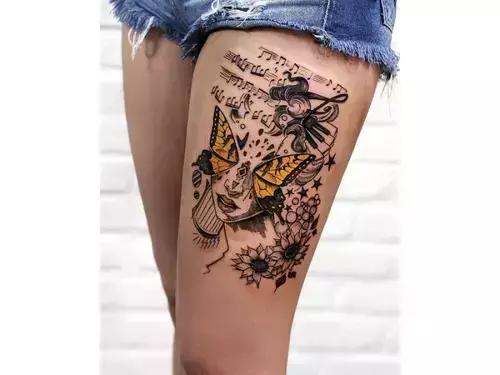 50+ attractive leg and thigh tattoo ideas for women in 2022