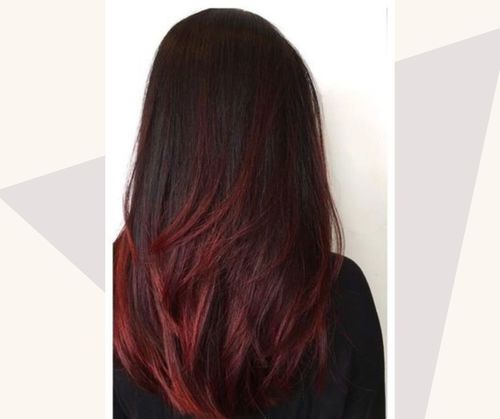 Reds lowlights dimensional red  Hair color burgundy Brunette hair color  Red highlights in brown hair