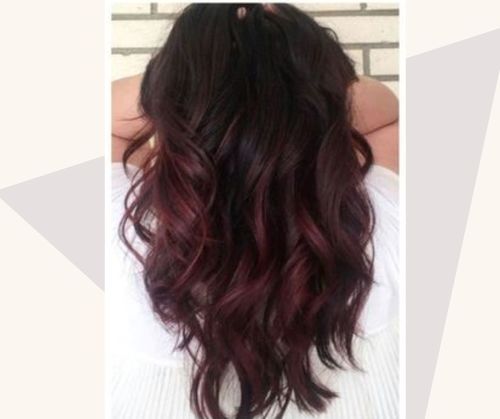 Chocolate Cherry Balayage