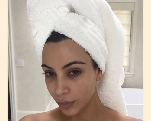 After-shower-Kim-kardashian-without-makeup