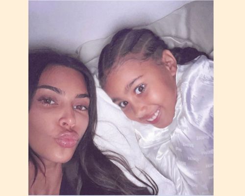 Kim-kardashian-no-makeup-look-with-daughter