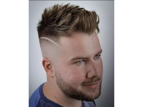 blowout-mens-hairstyle-for-round-face