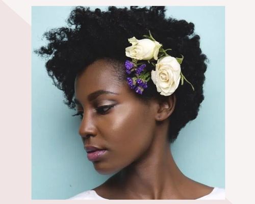 floral-afro-hairstyle