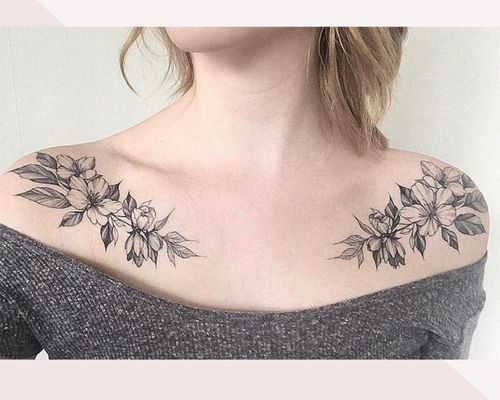 101 Best Chest Tattoos For Women 2020 Guide  Chest tattoos for women Chest  tattoo birds Cool chest tattoos