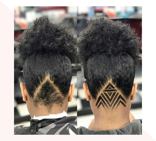 undercut on short black hair