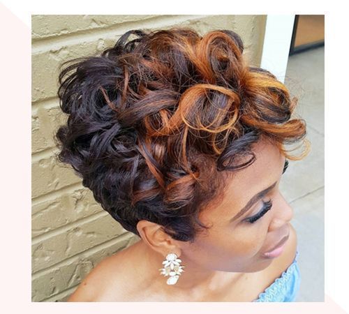 short-black-hair-with-copper-highlights