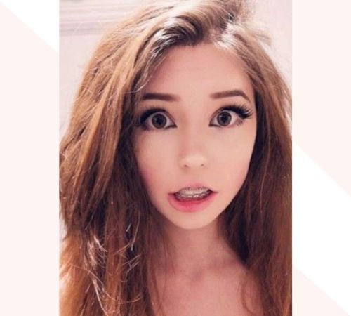 Belle Delphine no makeup selfie 