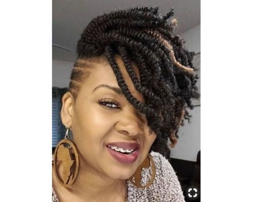 Kinky Twists with Shaved Sides
